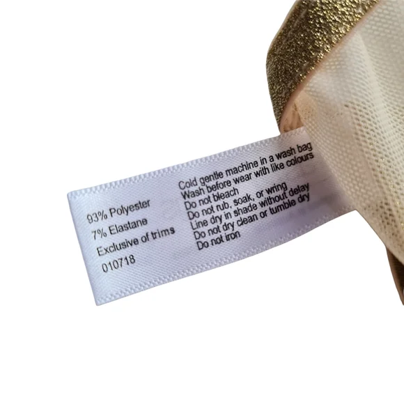 NWT Bras nThings 14 Hanky Panky Light Pink Gold Star Struck Bralet Soft Cup Bra - Picture 10 of 11